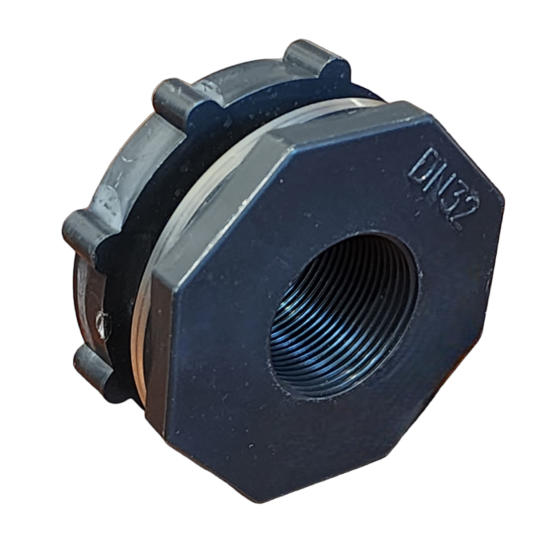 Bulkhead Fitting for Storage Tanks 1.25" (SCH80) Coastal Water Filters